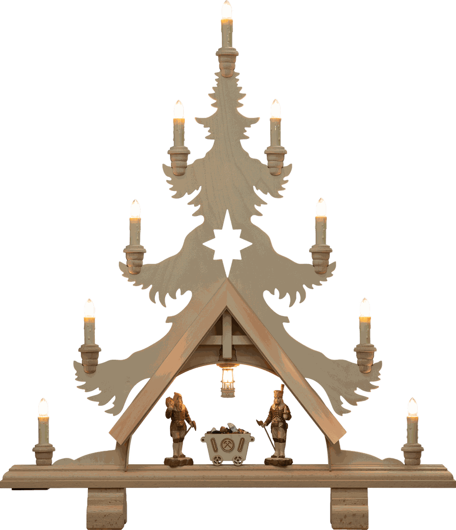 Kleine Fichte Motiv Bergbau "Gold Edition"