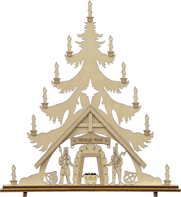 Mini Fichte Groß Motiv Traditionell Bergbau