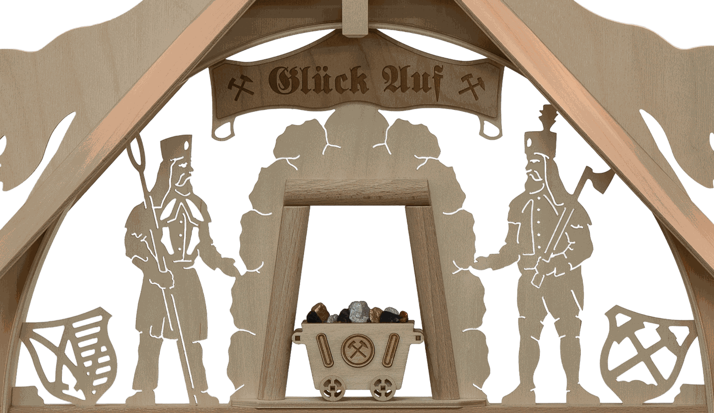 Traditionelle Fichte groß Motiv Bergbau – Bild 2